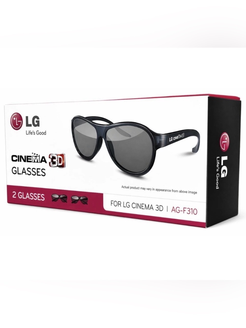 LG Cinema 3D Glasses AG-F310 2 Pack